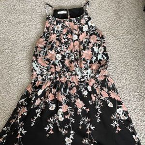 Flowered Chiffon Dress